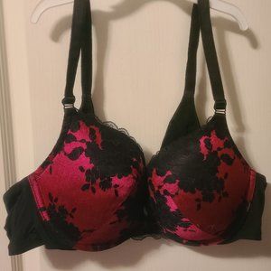 Torrid Curve Underwire Bra Size 44B Hot Pink Satin and Lace